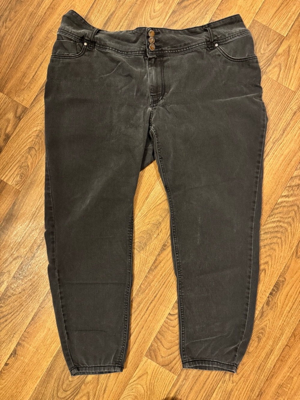 Workshop Republic Clothing Charcoal Gray Boyfriend Jeans